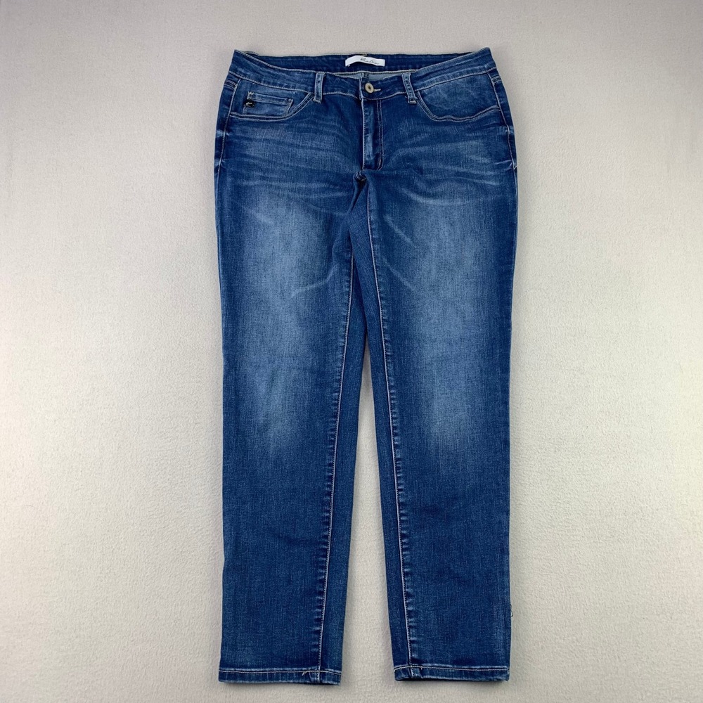 KanCan Jeans Women 13/30 Blue High Rise Skinny Stretch Medium Wash Denim